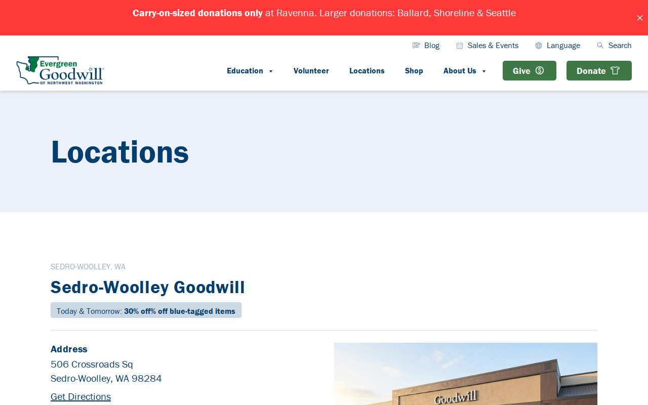 Goodwill website preview