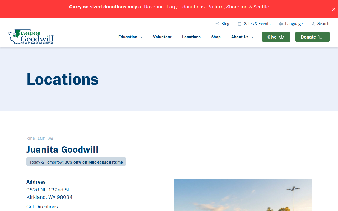Goodwill website preview