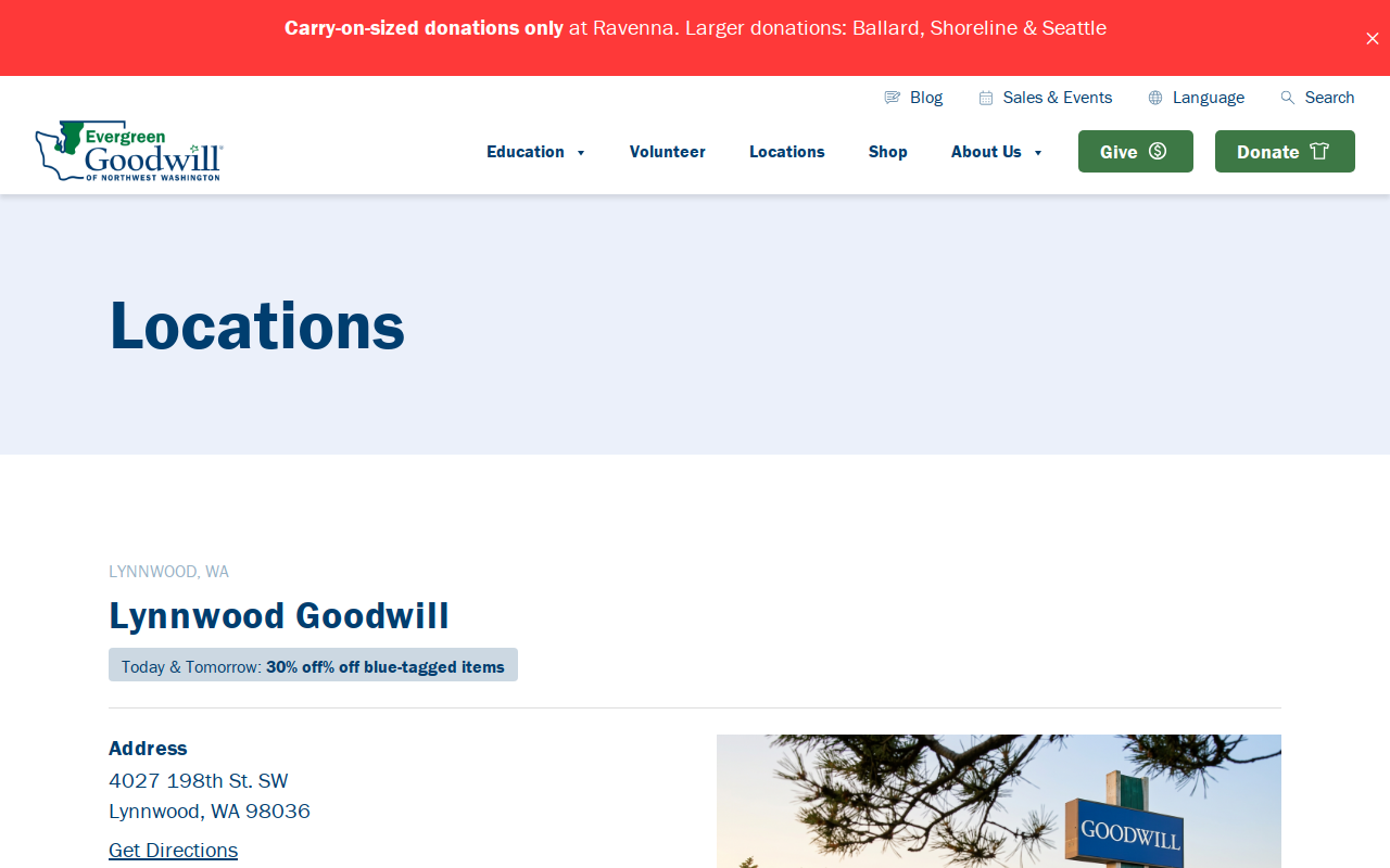Goodwill website preview