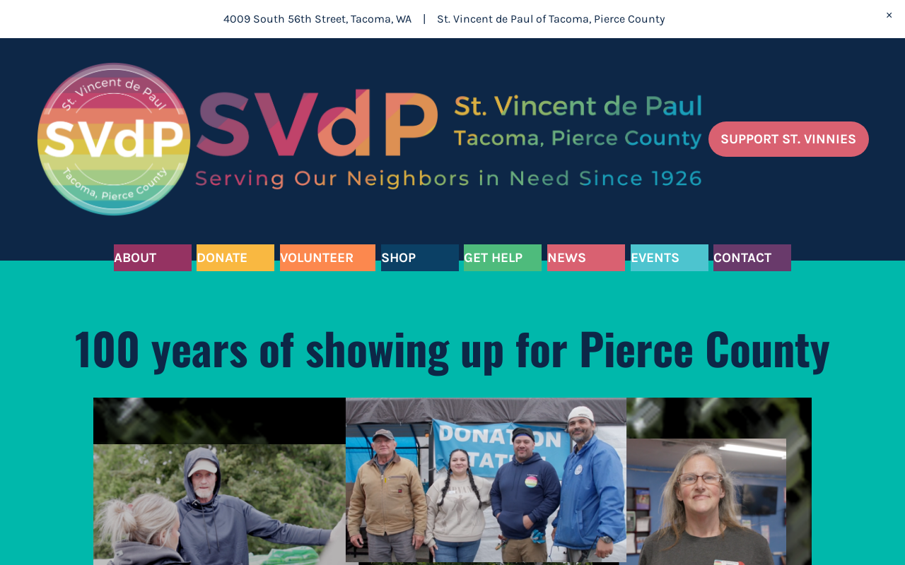 Saint Vincent de Paul Thrift Store website preview