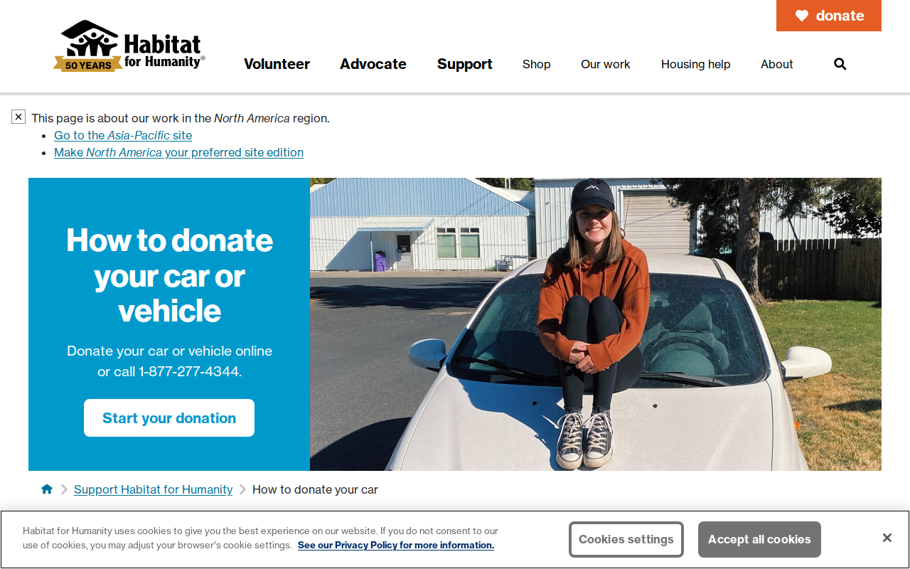 Habitat For Humanity website preview