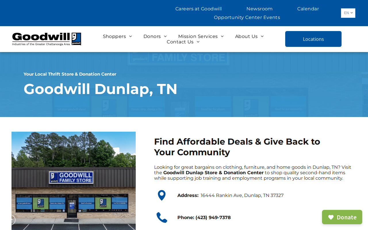 Goodwill website preview