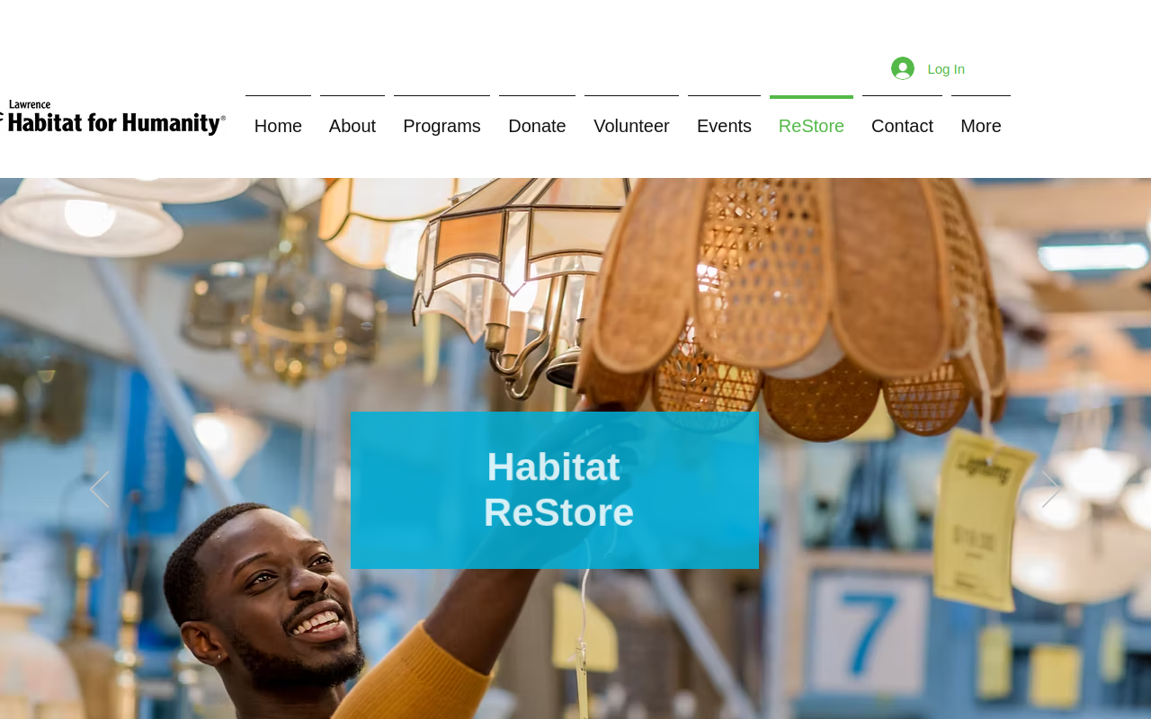 Habitat for Humanity ReStore website preview