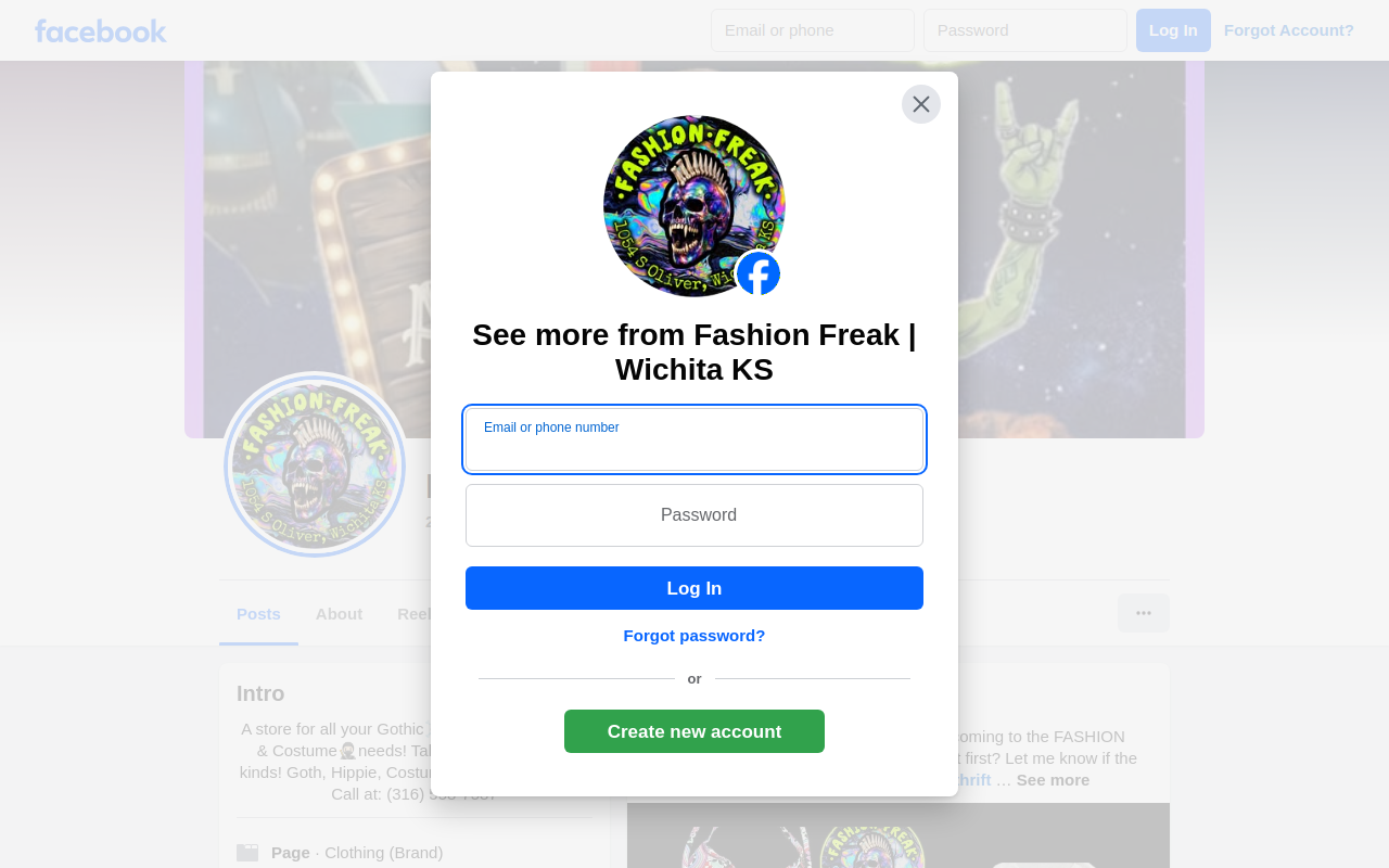 Fashion Freak website preview