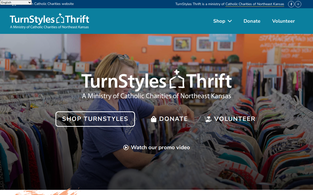 TurnStyles Thrift website preview