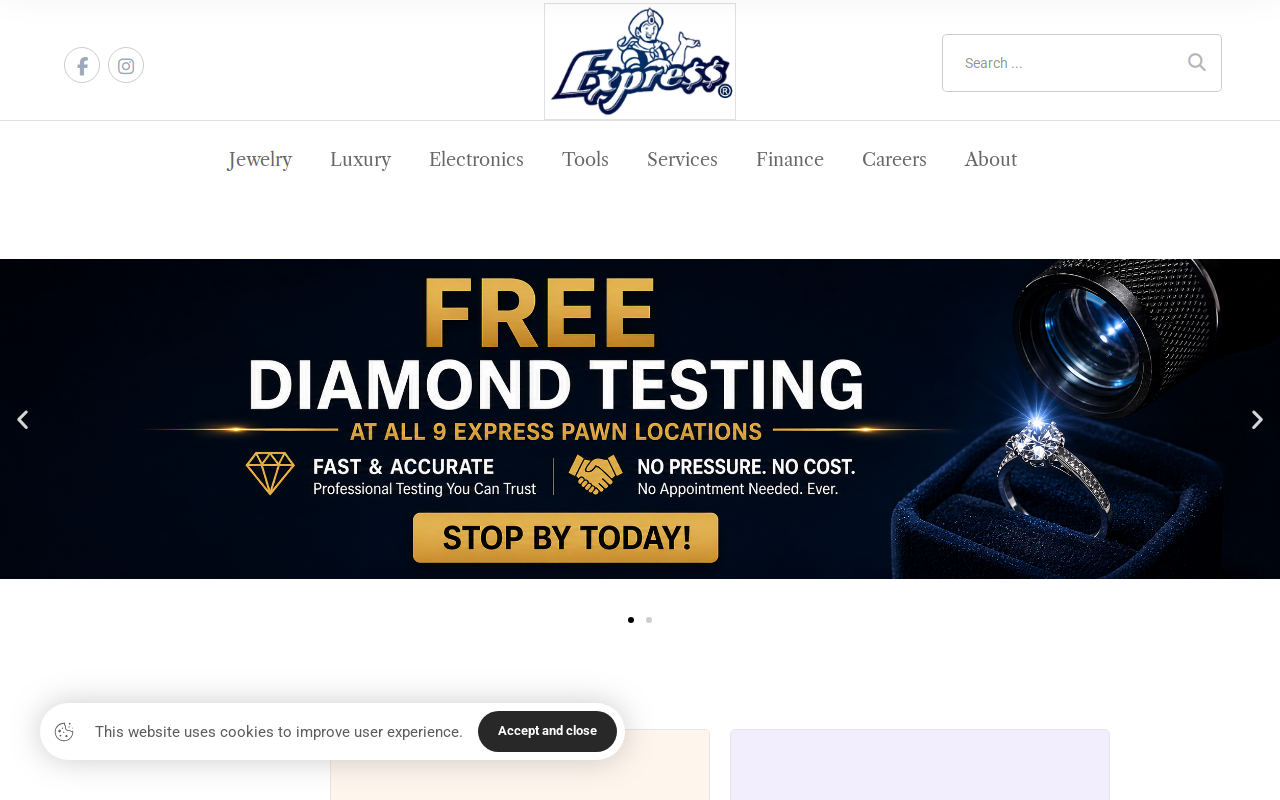 Express Pawn website preview