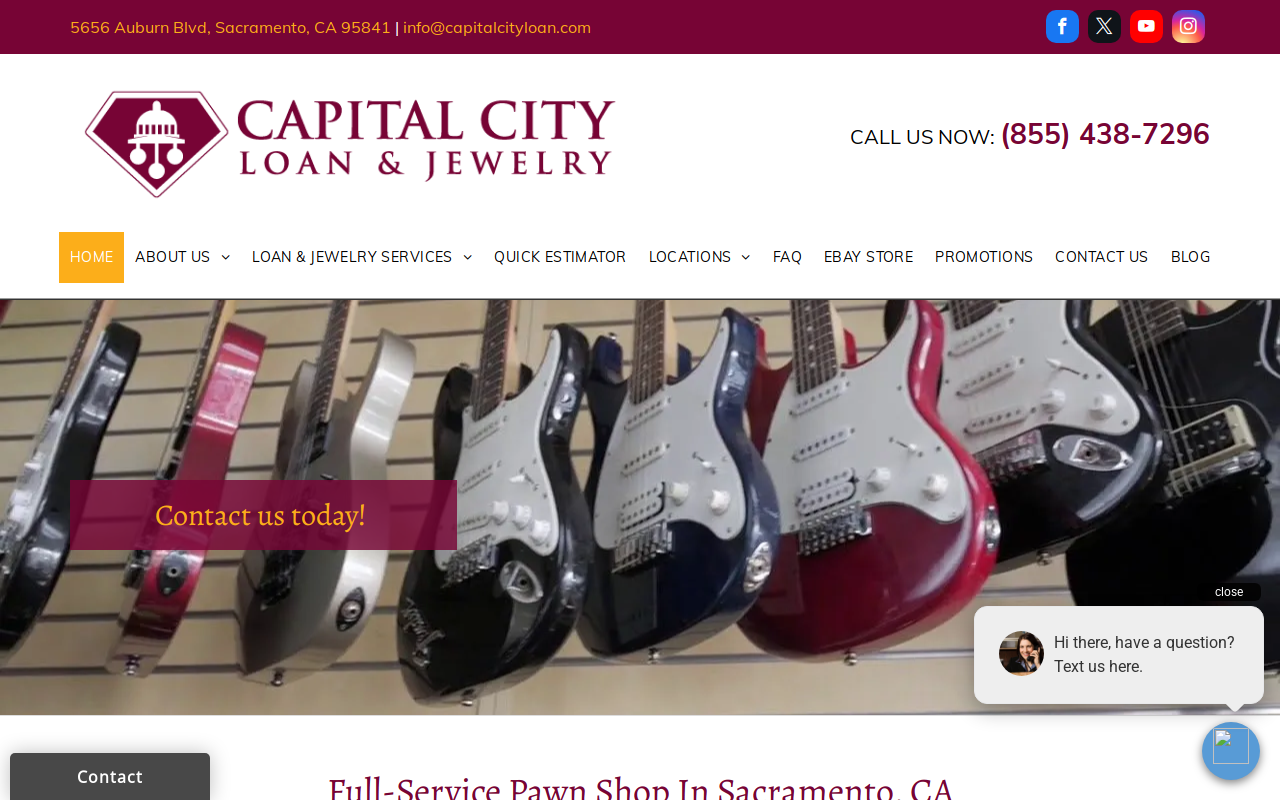 Capital City Loan and Jewelry website preview