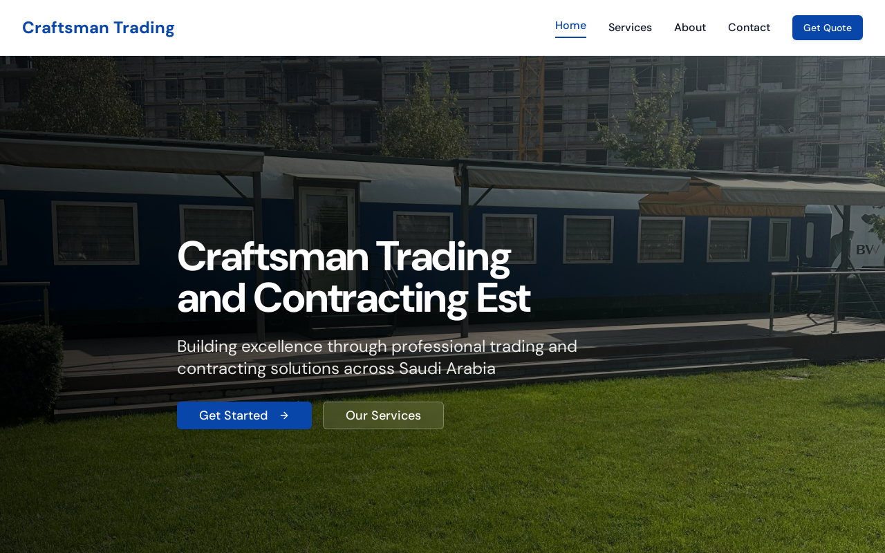 Craftsman Estate website preview