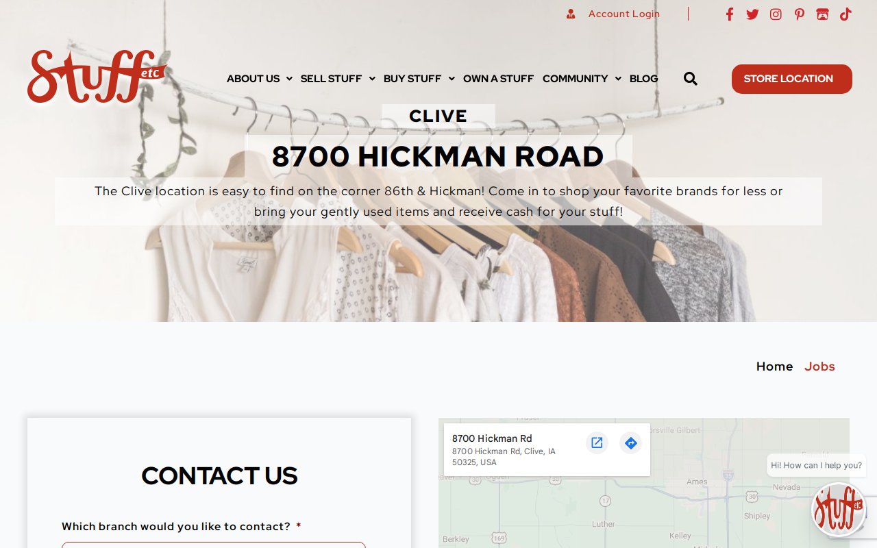 Stuff Etc. website preview