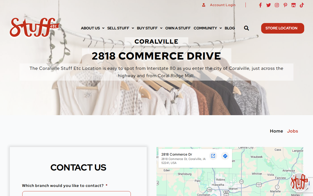 Stuff Etc. website preview