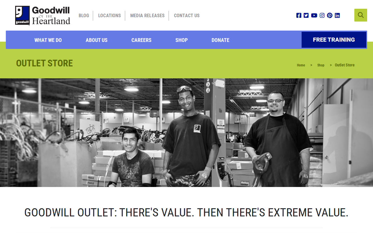Goodwill website preview