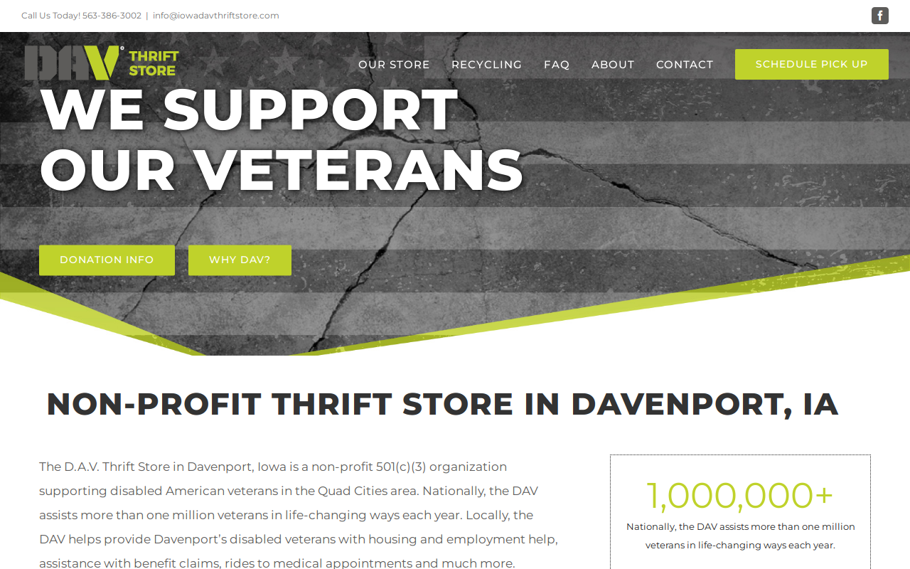 Disabled American Veterans website preview