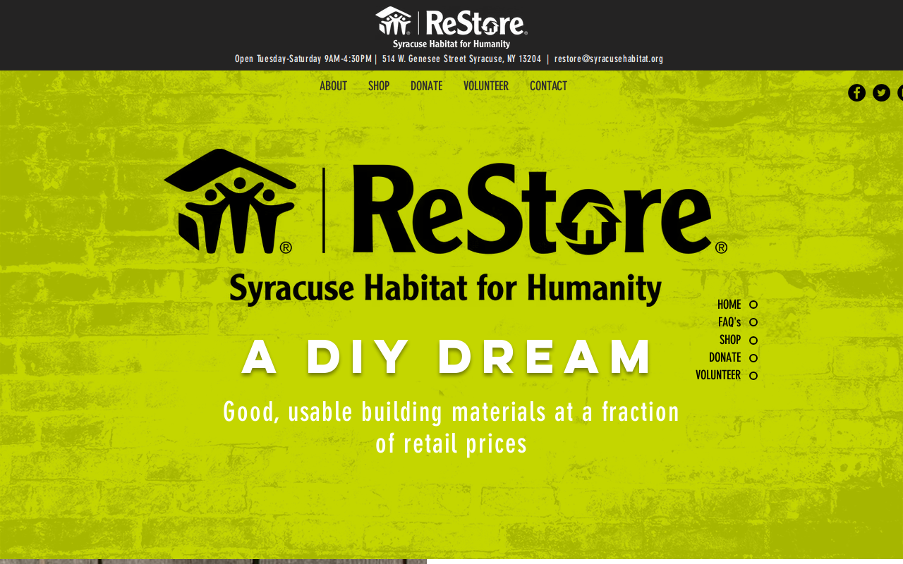 Habitat for Humanity ReStore website preview