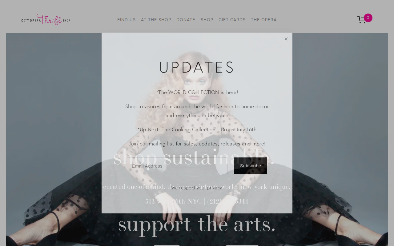 City Opera Thrift Shop website preview