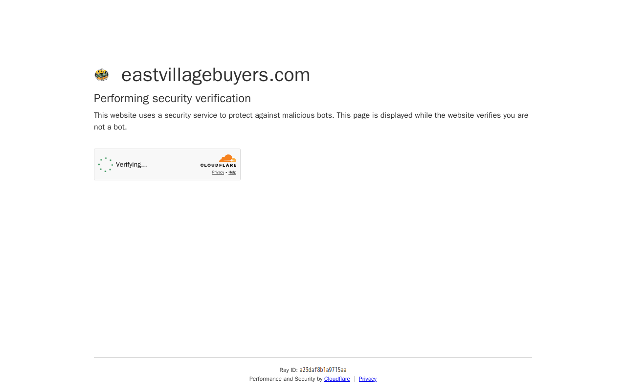 East Village Buyers website preview