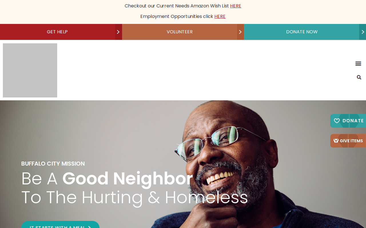 Buffalo City Mission Thift Store website preview