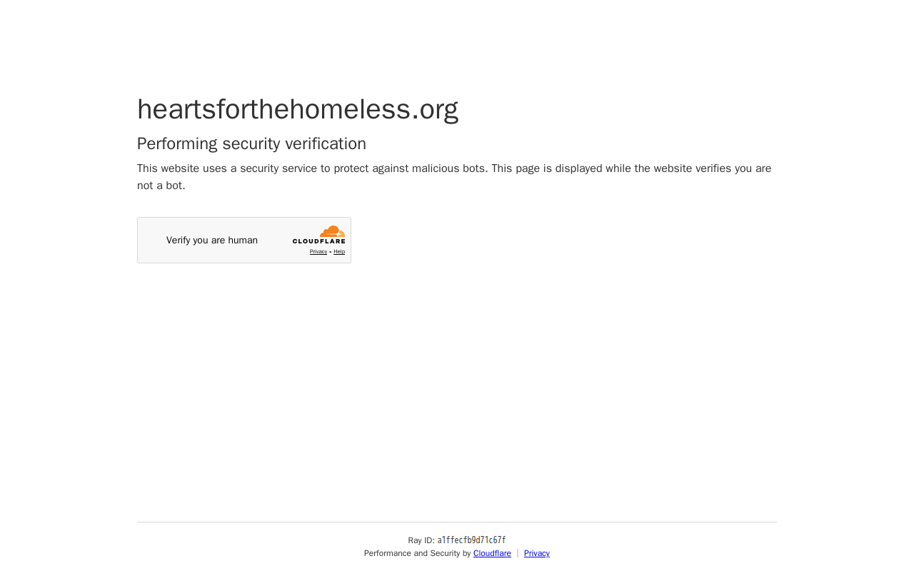 Hearts Thrift Store website preview