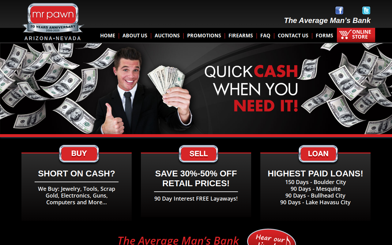 Mister Pawn website preview