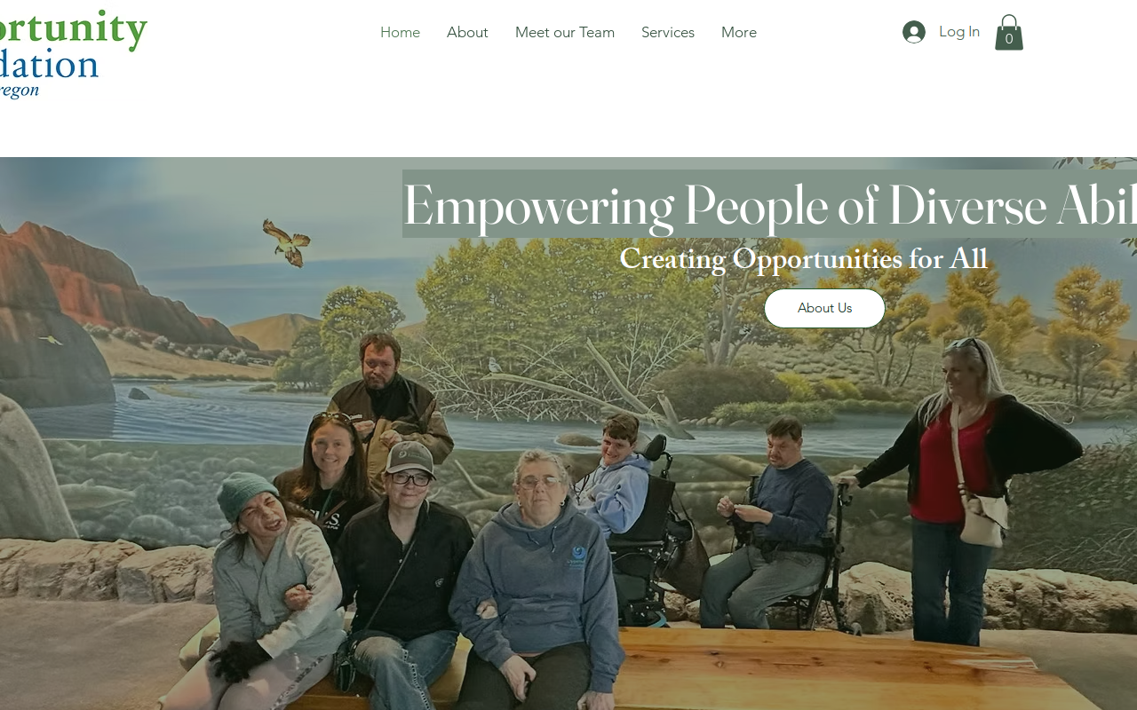 Possibilities Thrift Store website preview