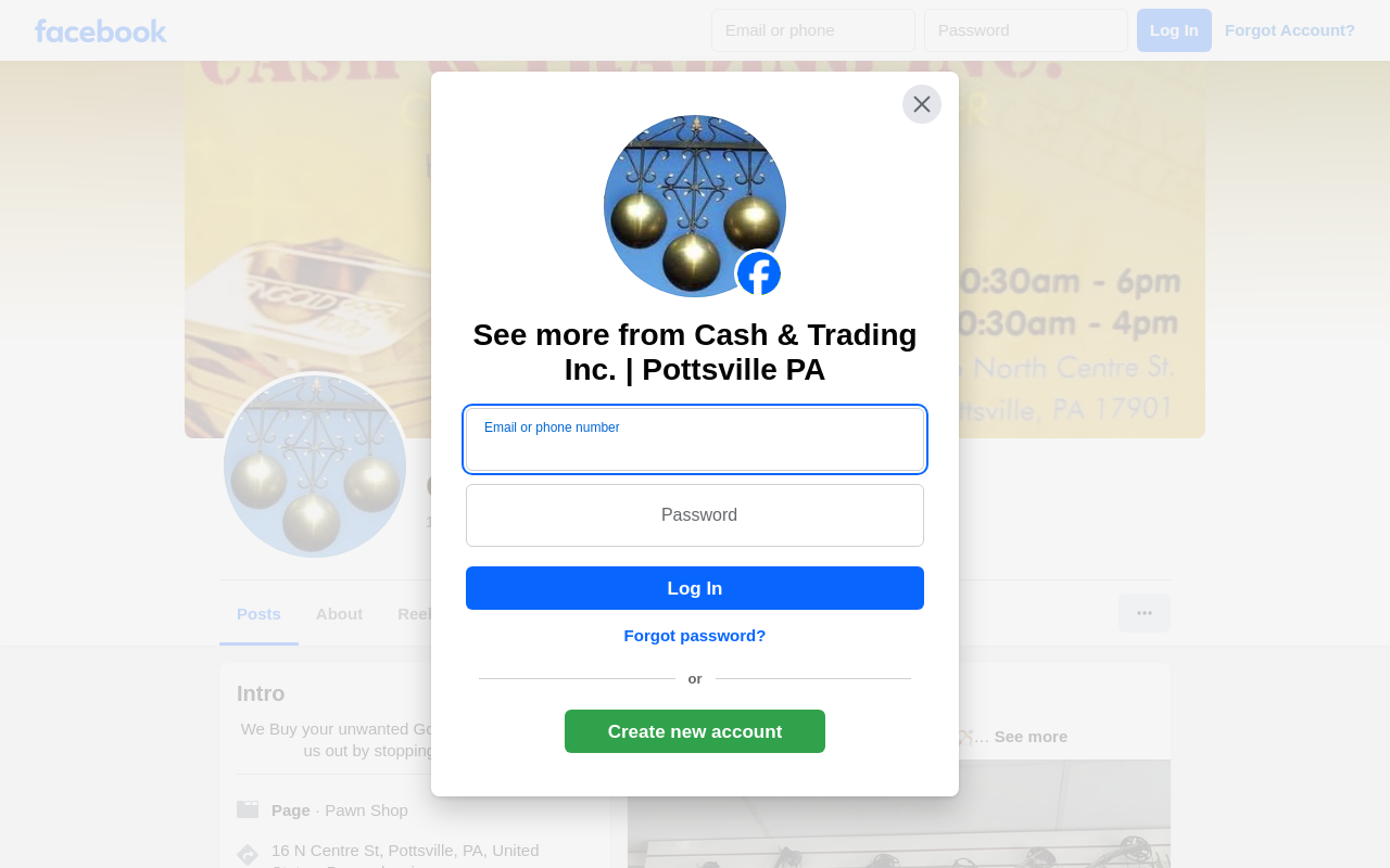 Cash & Trading Inc website preview
