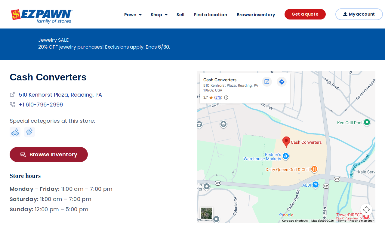 Cash Converters website preview