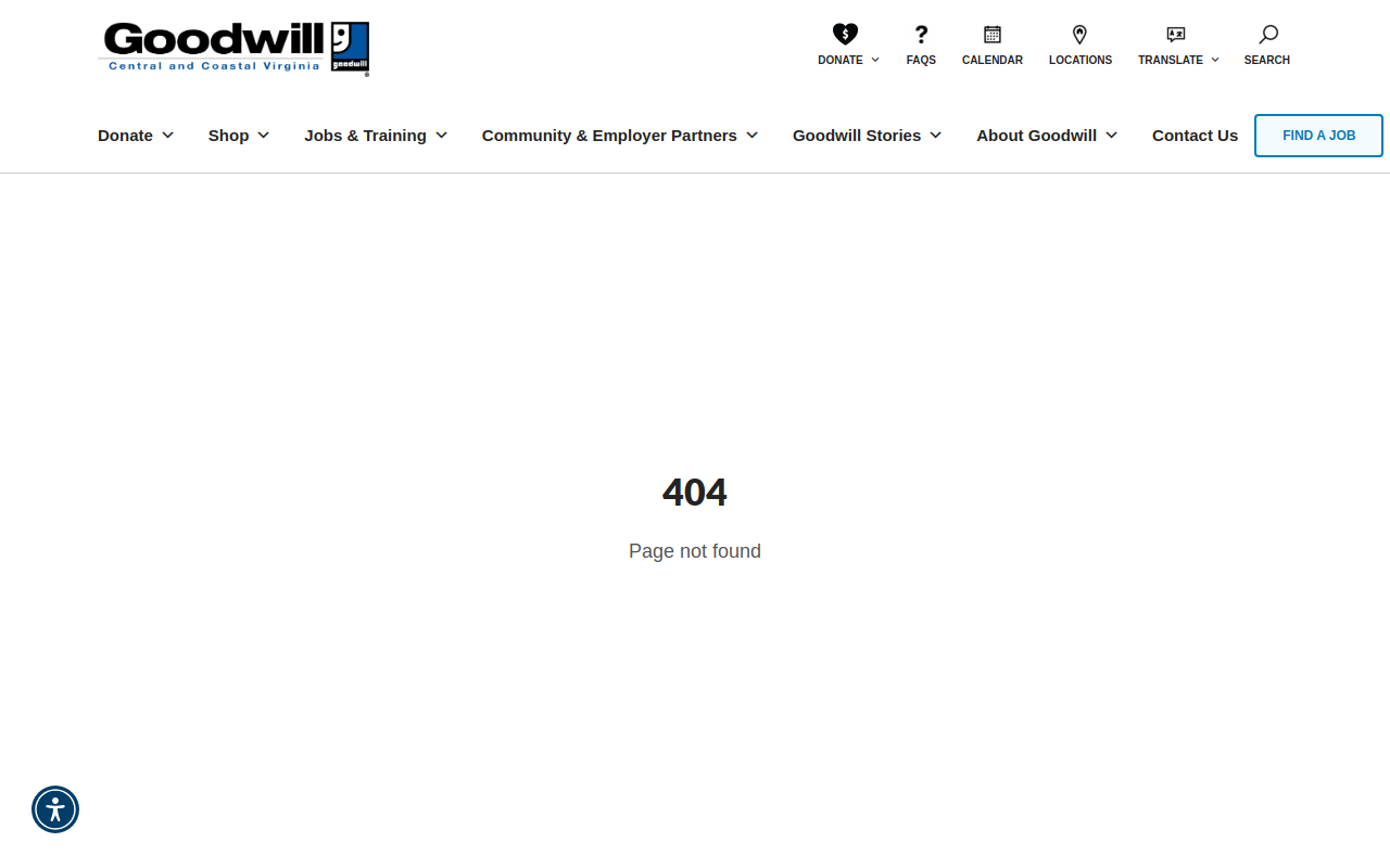 Goodwill website preview