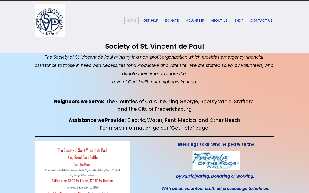 Saint Vincent de Paul Thrift Store website preview