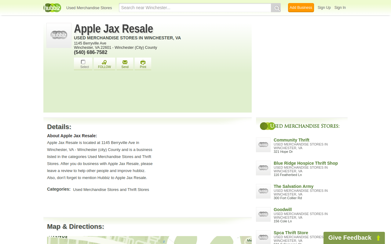 Apple Jax Resale website preview