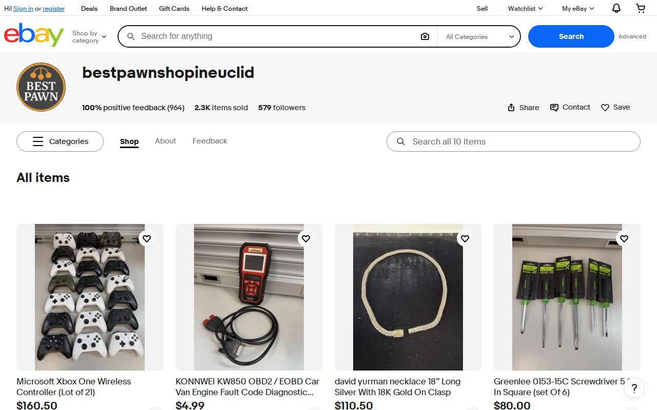 Best Pawn Shop website preview