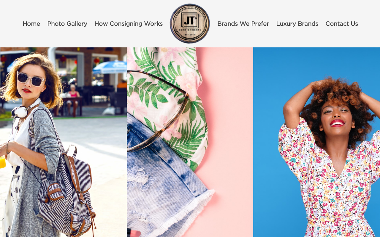 JT’s Consignments website preview