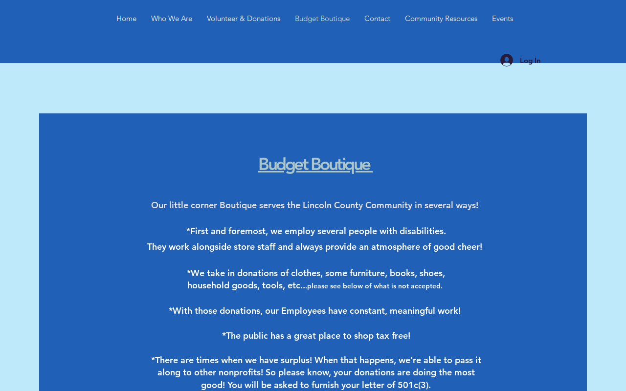 Budget Boutique website preview