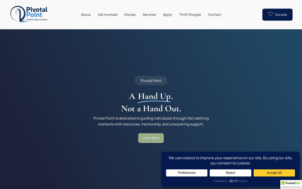Pivotal Point Thrift Shoppe website preview
