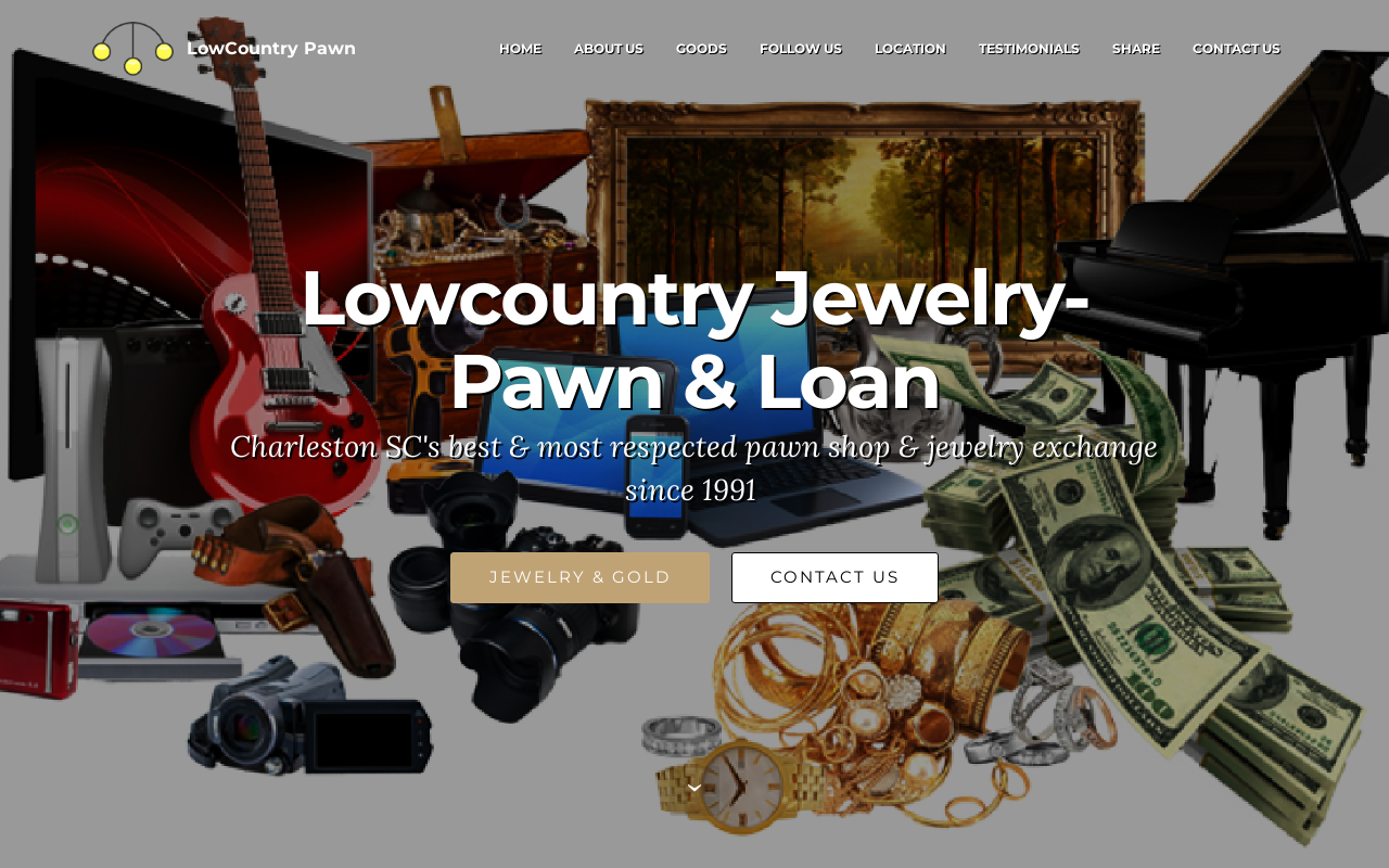 Low Country Pawn website preview