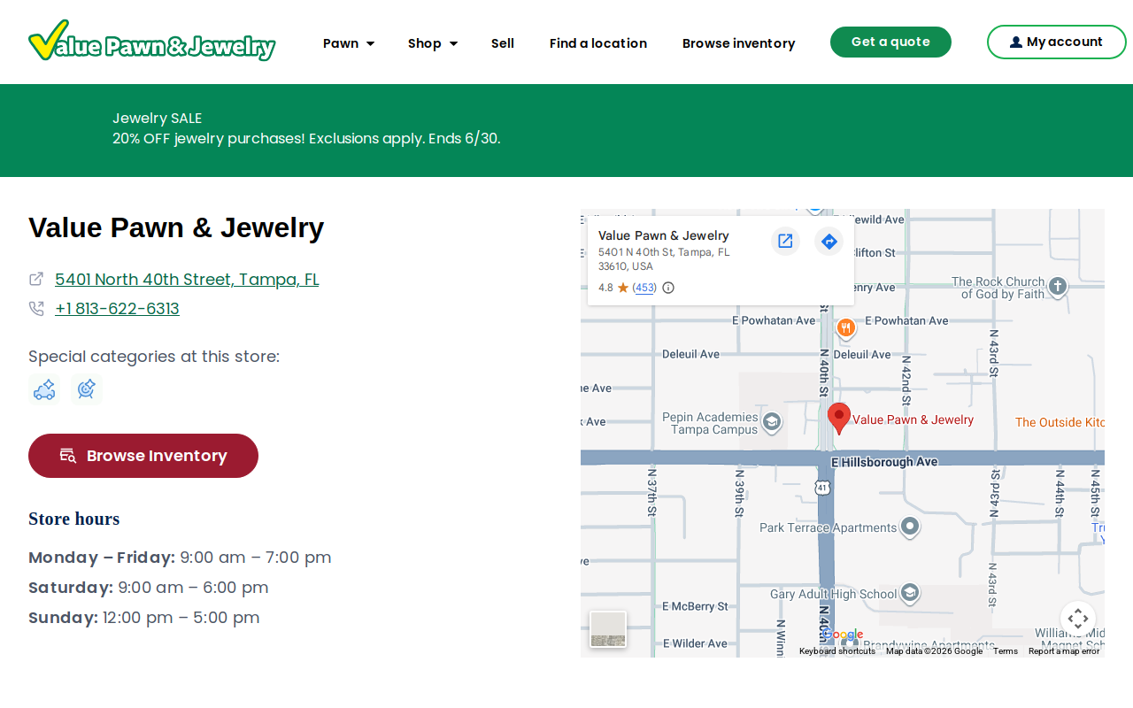 Value Pawn website preview