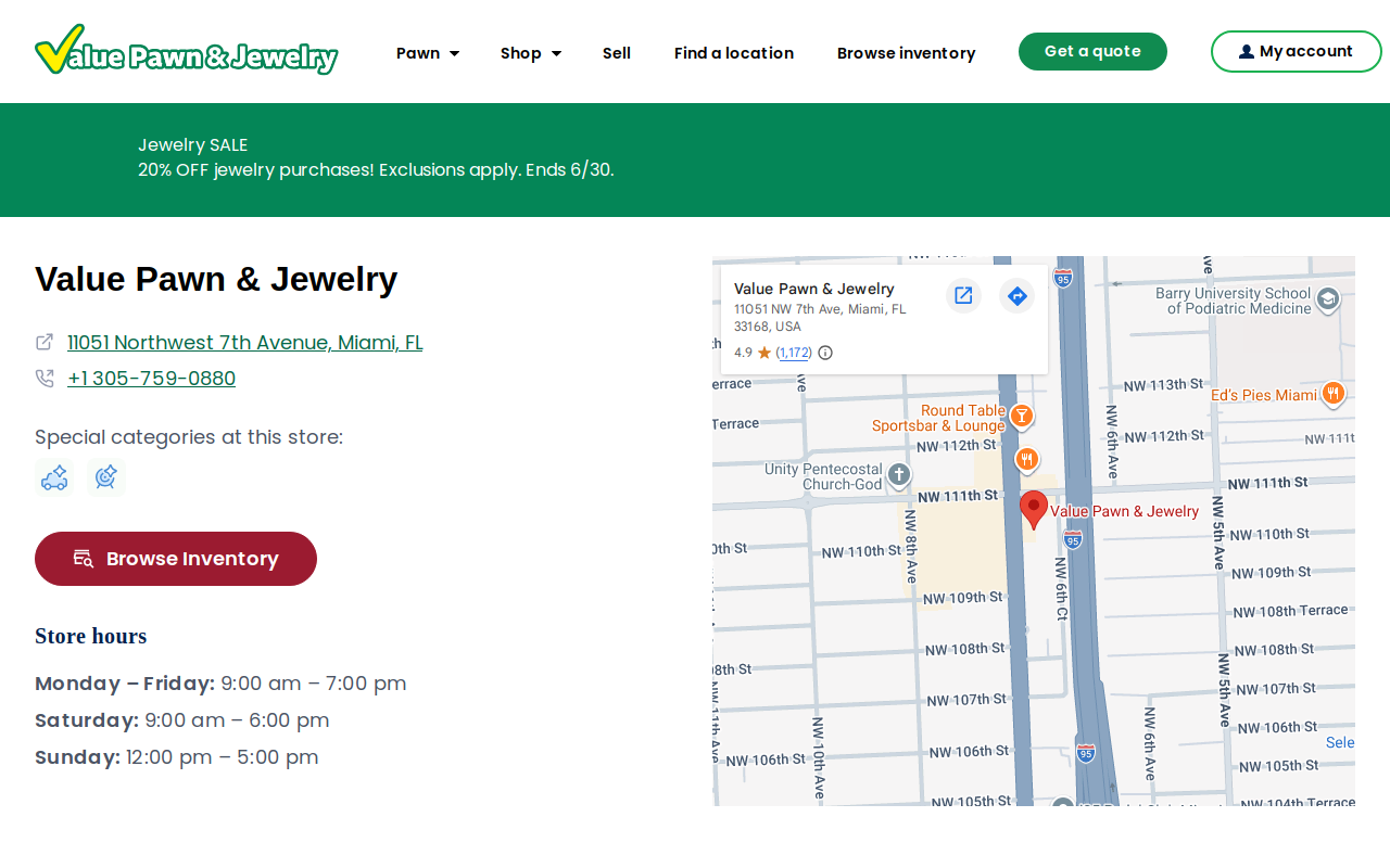 Value Pawn & Jewlry website preview
