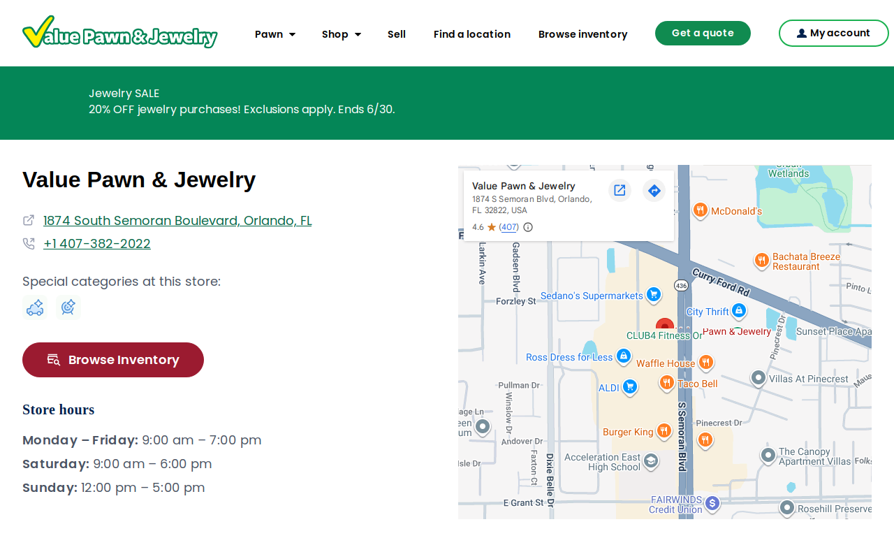 value pawn website preview