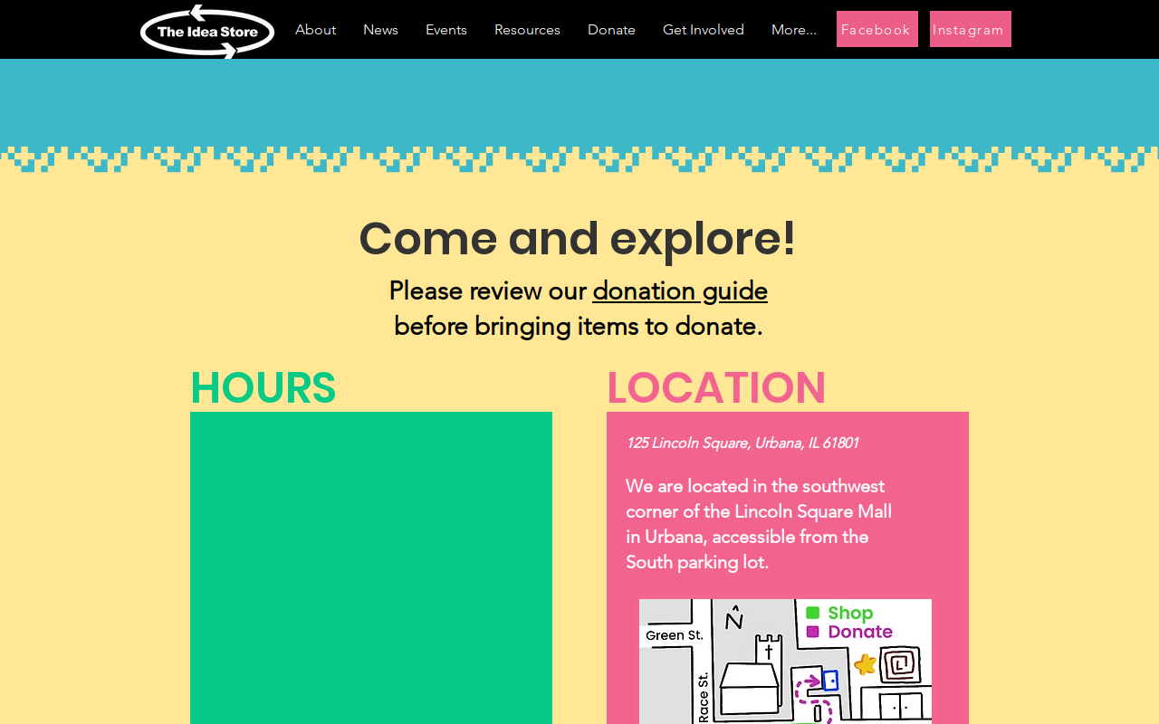 The Idea Store website preview