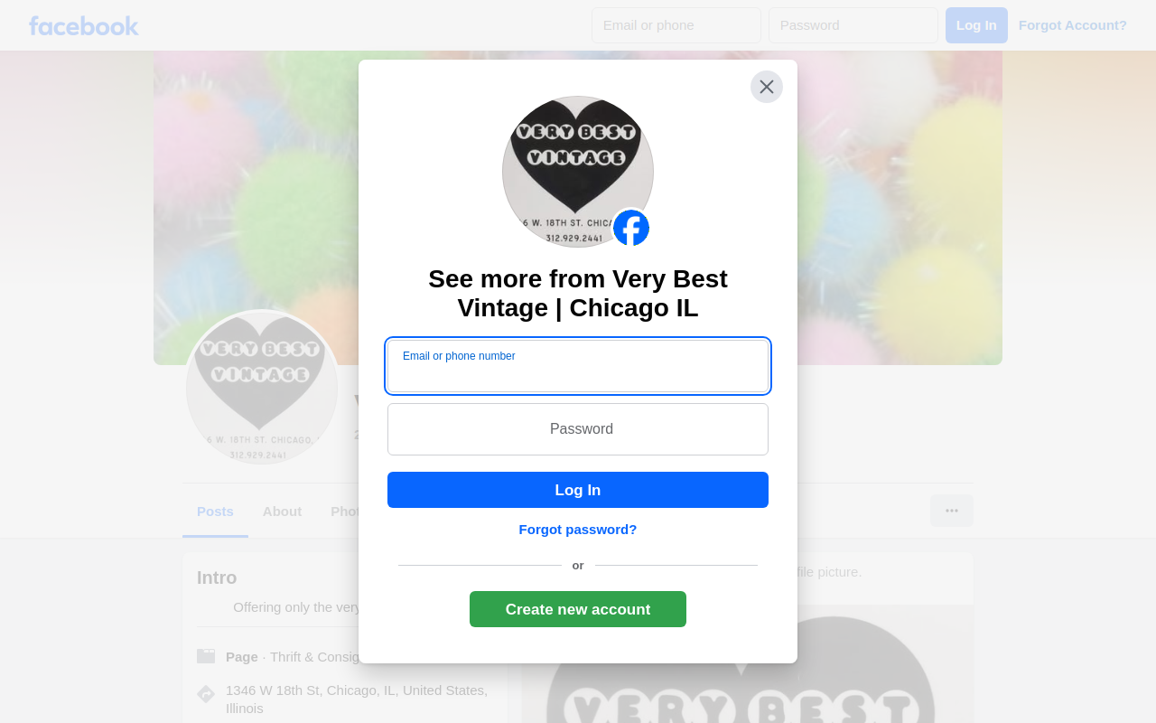 Very Best Vintage website preview