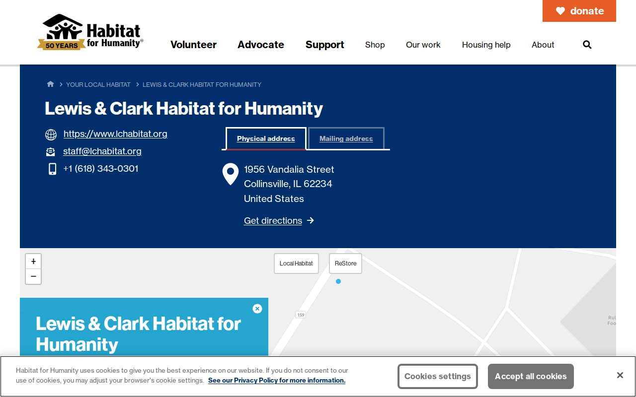 Habitat for Humanity ReStore website preview