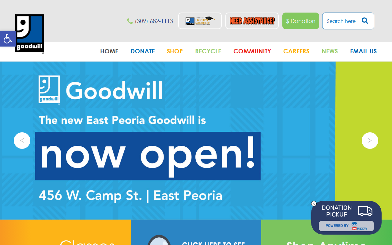 Goodwill website preview