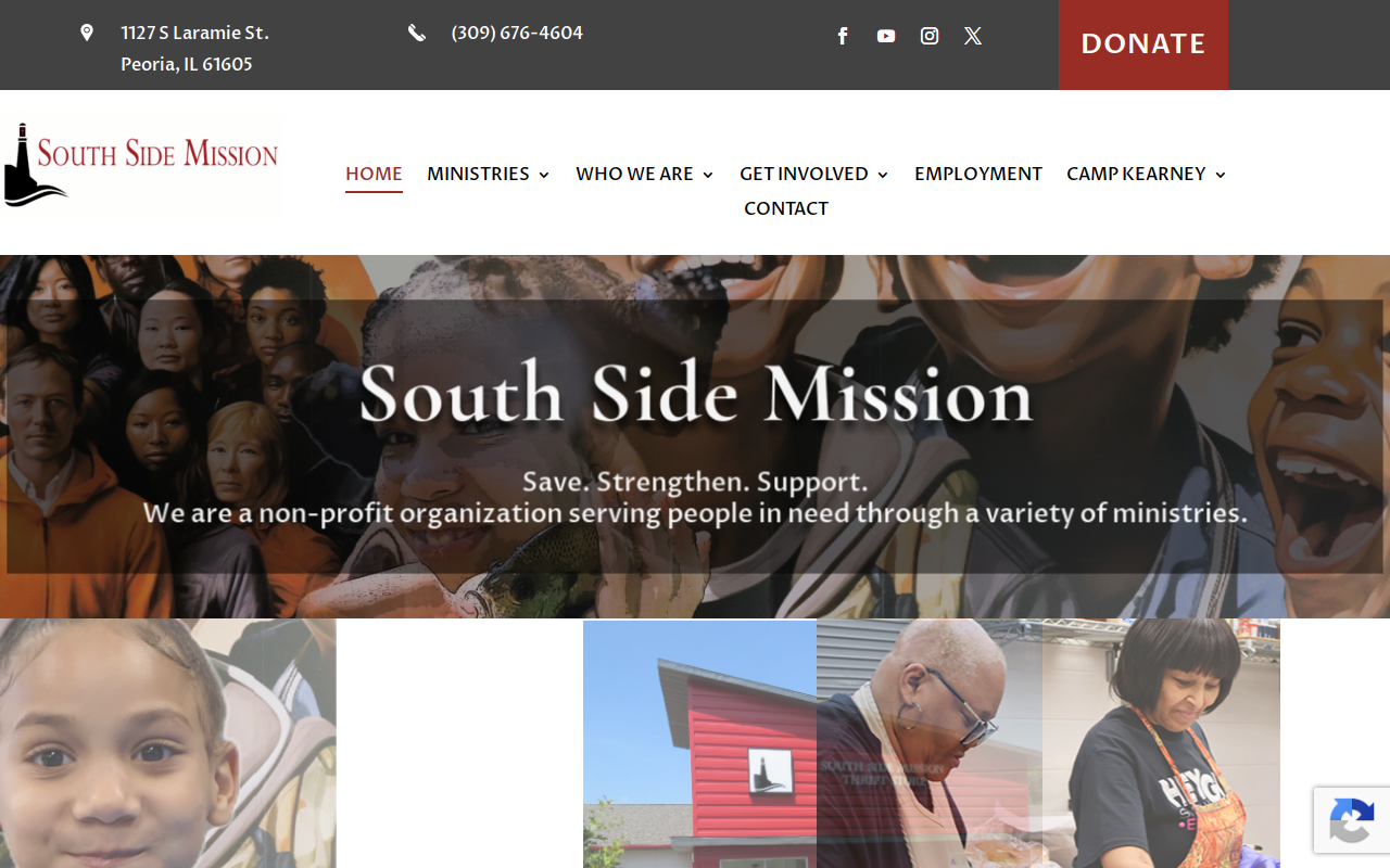South Side Mission Thrift Store website preview