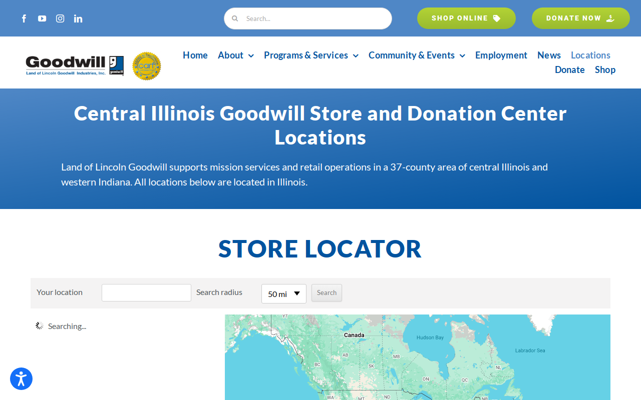 Goodwill website preview