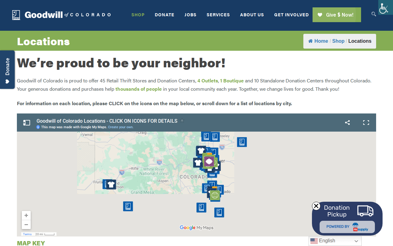 Goodwill website preview
