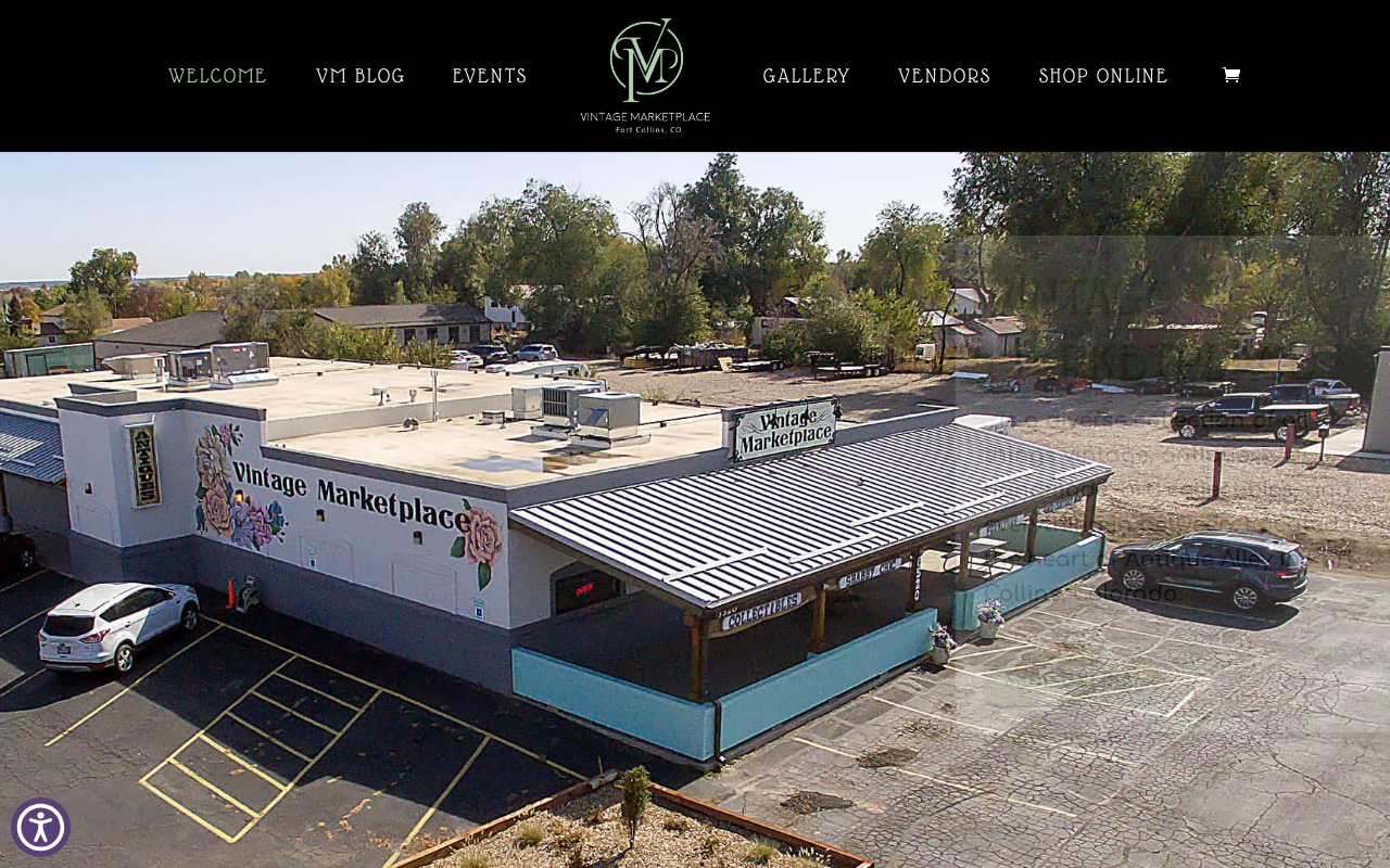 Vintage Marketplace website preview