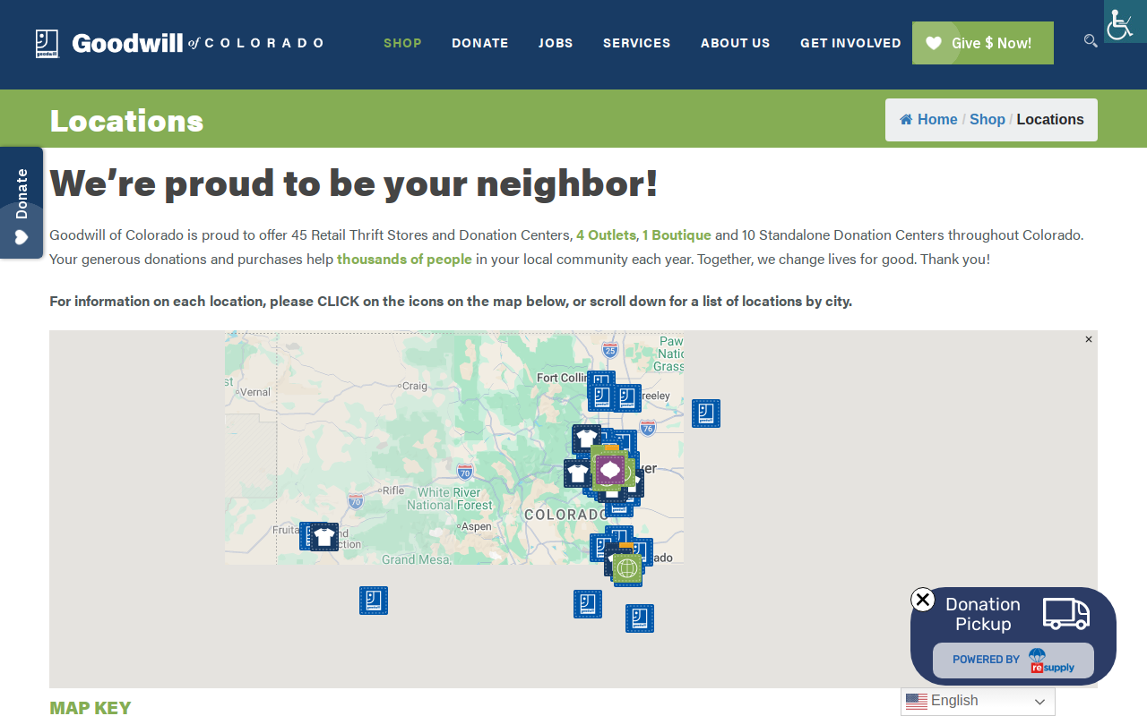Goodwill website preview