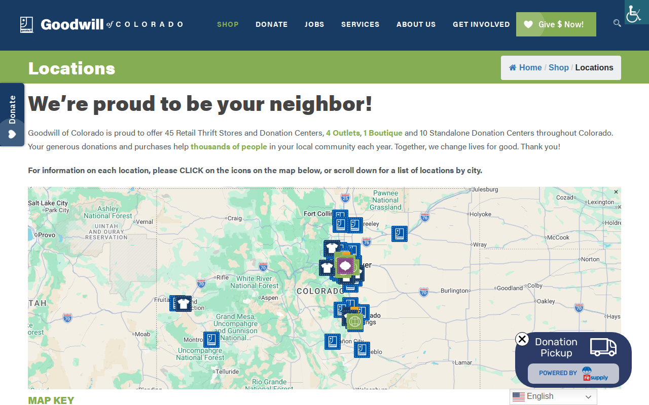 Goodwill website preview