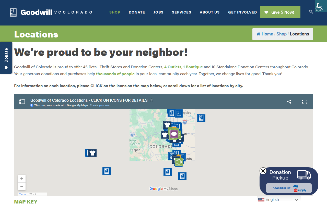 Goodwill website preview