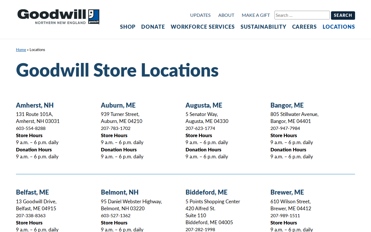 Goodwill website preview