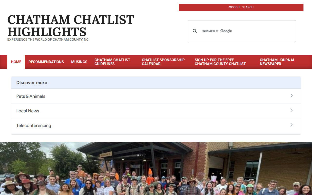 Chatham PTA Thrift Shop website preview