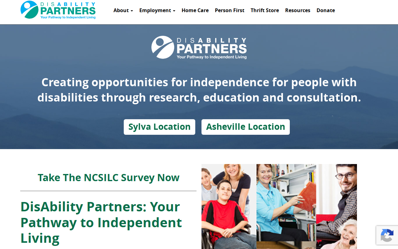 Pathways thrift store website preview